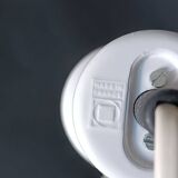 Two vintage Lita white metal clamp lamps