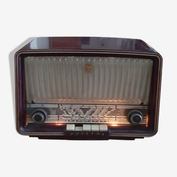 Radio vintage philips en bakélite