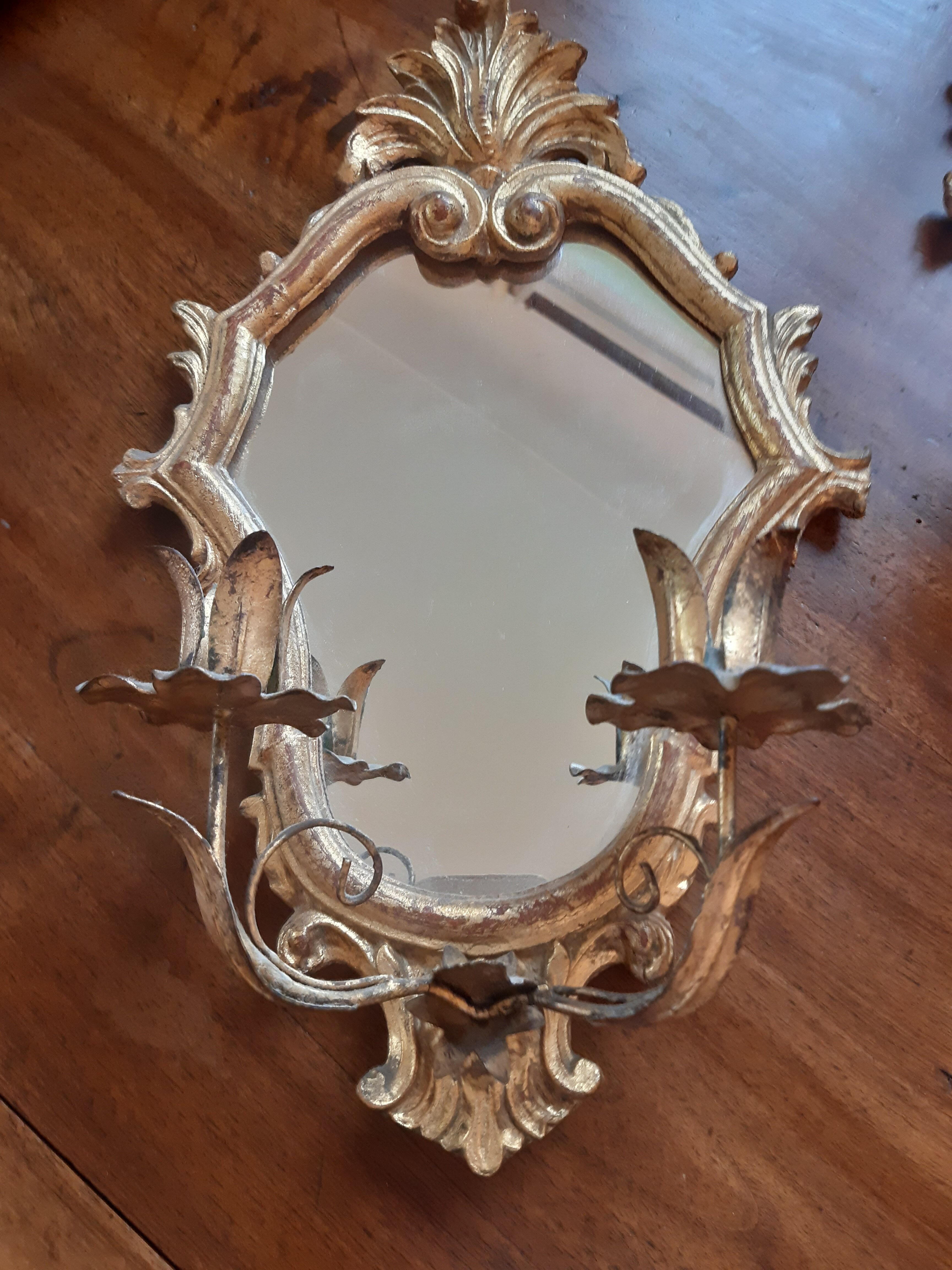 Pair of mirrors  24x37cm