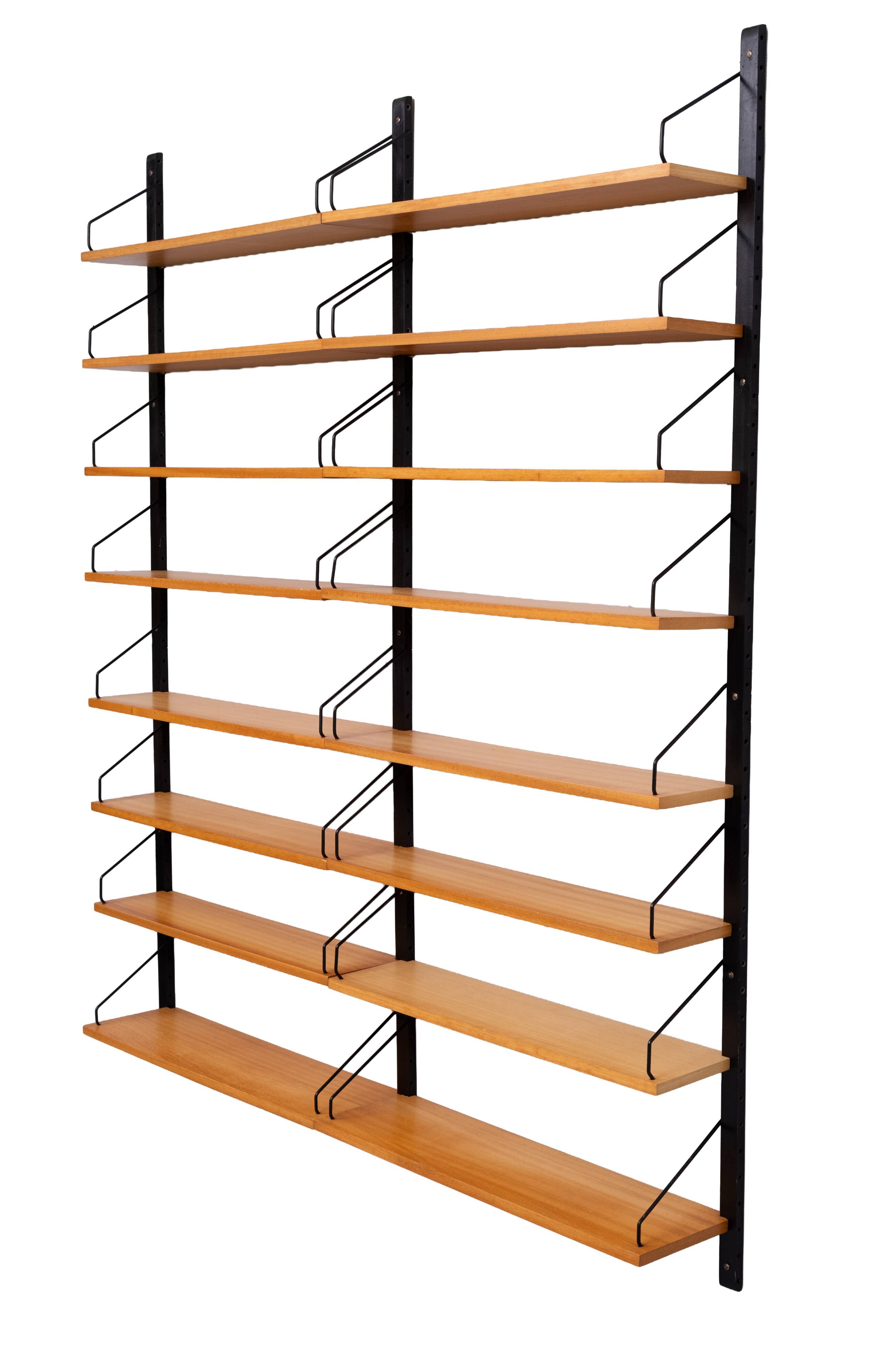 Poul Cadovius Royal System Beech wood Bookcase 1960s