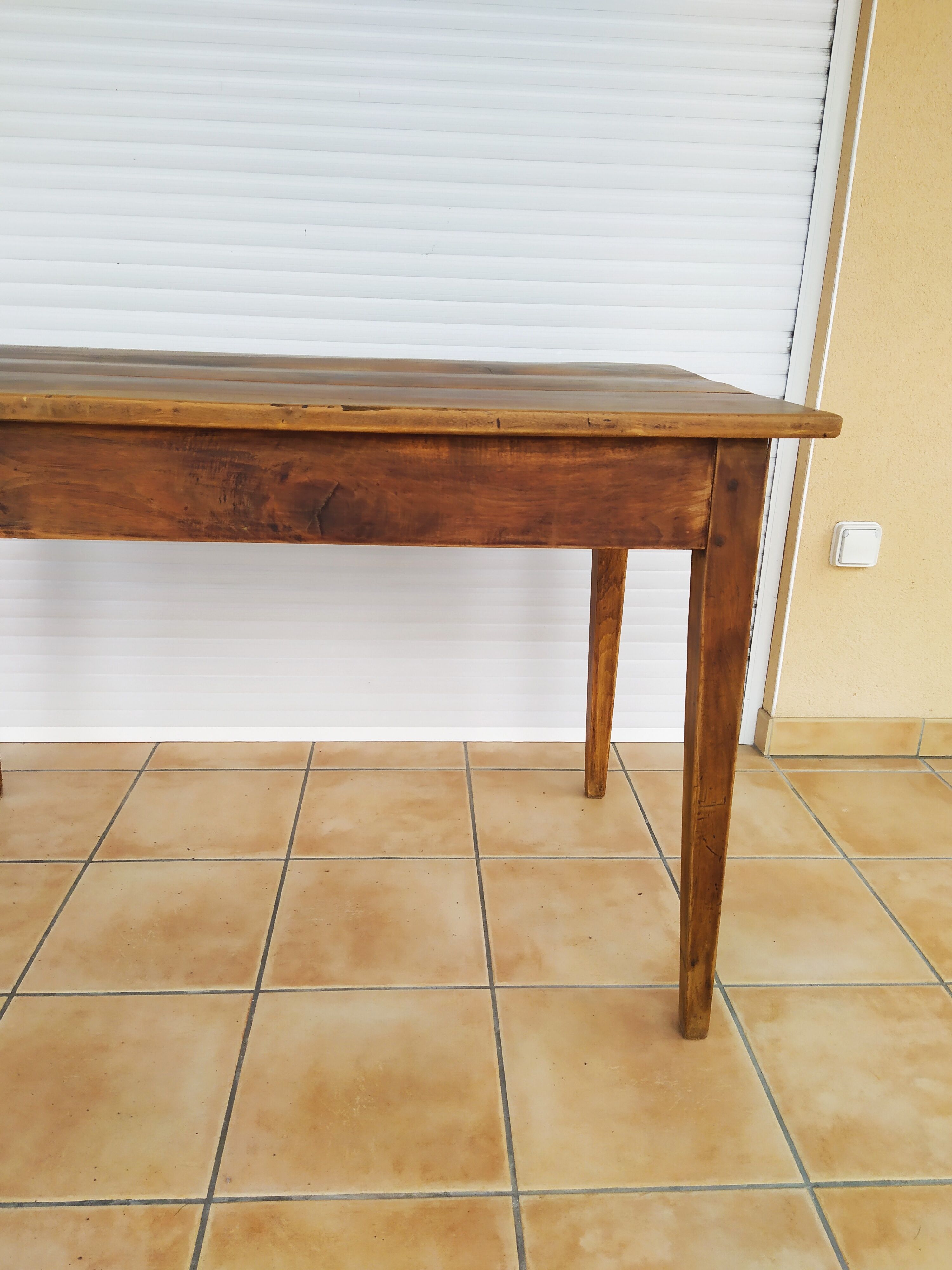 Walnut farmhouse table