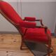 Genuine vintage shabby chic Voltaire deck chair.