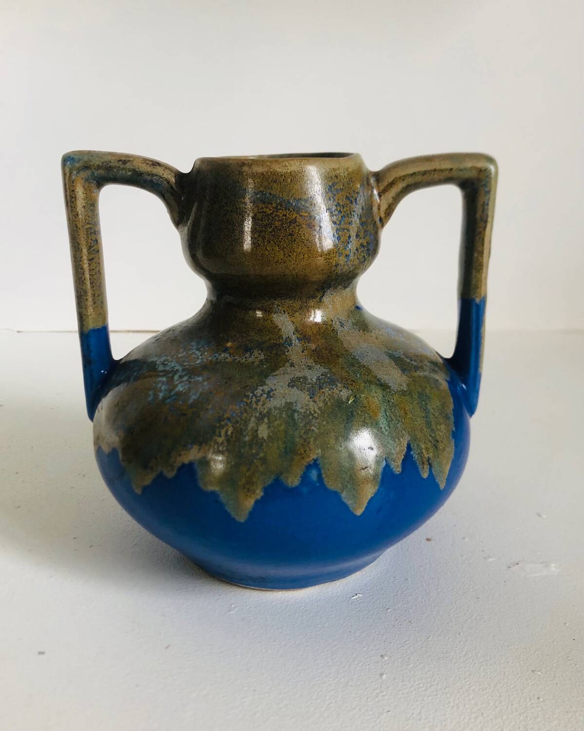 Art Deco stoneware vase signed Alpho by Alphonse Mouton