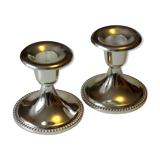 2 chandelle plaquée argentée