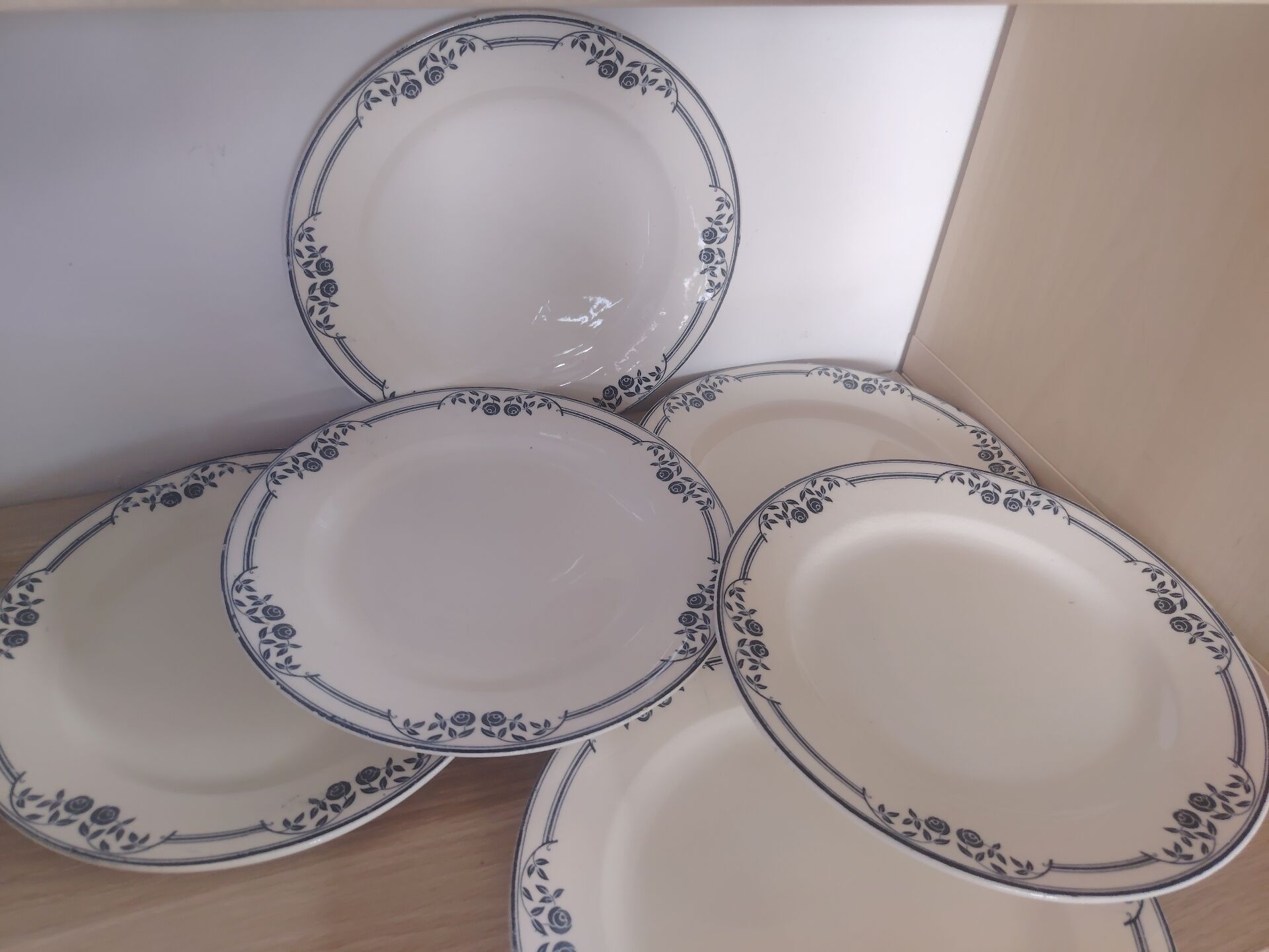 Flat plates ironstone Saussure