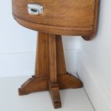 Vintage 1930s Art Deco Corner Bedside Table / Side Table