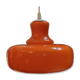 Vintage orange opaline pendant lamp