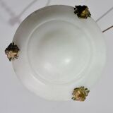 Charming white Art Deco alabaster pendant, 1940s