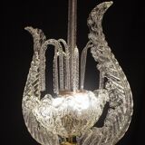 Art Decò Fountain Chandelier By Barovier e Toso, Murano Glass, 1940