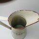 Broc enameled beige décor "flowers"