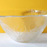 Vintage Kosta Boda Tropic Glass Fruit Bowl, Scandinavian Fruit Design 1989
