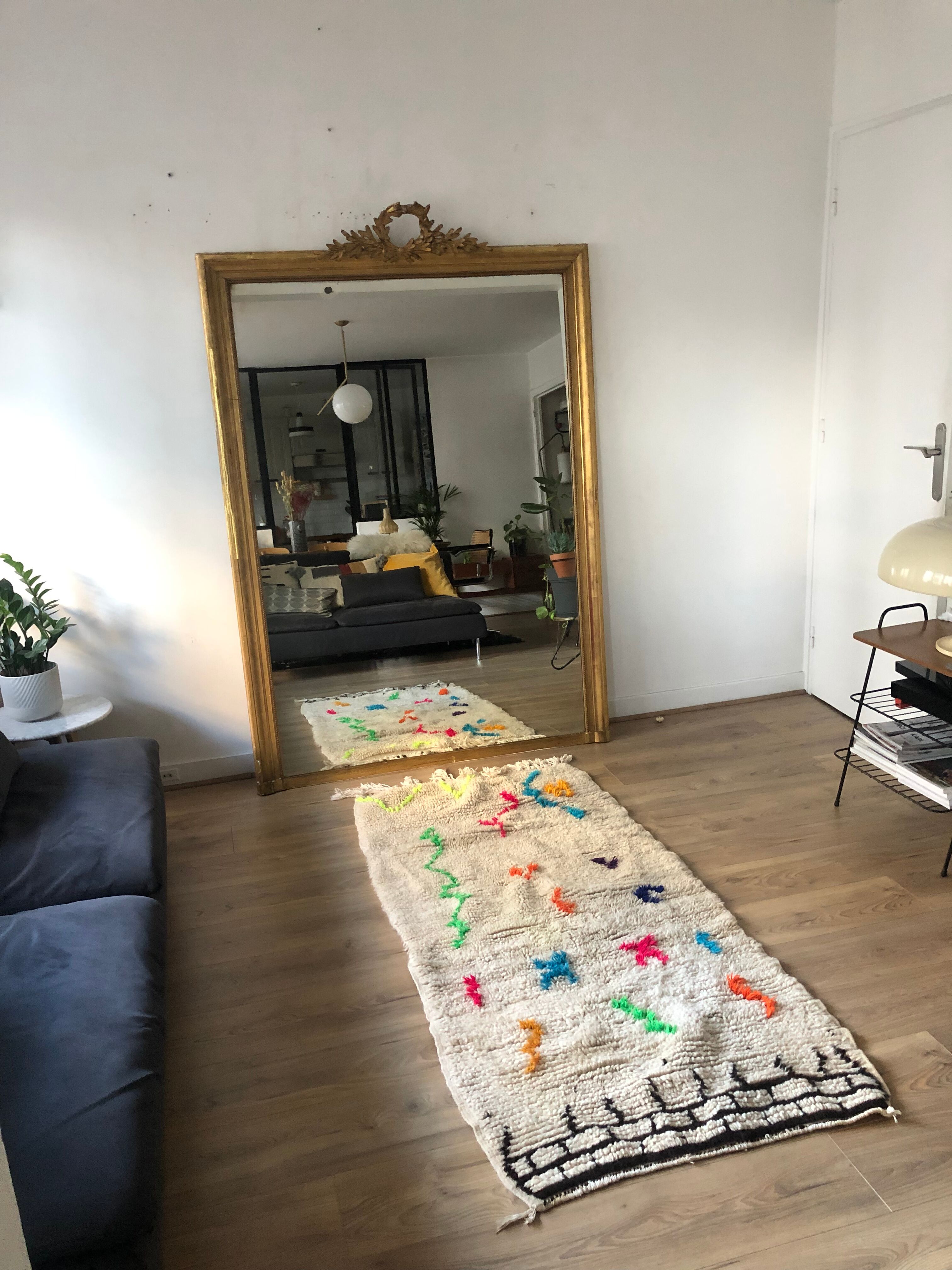 Killim wool berber carpet 150x60cm