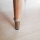 Scandinavian teak chair, brass legs, 50s