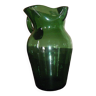 Vintage green glass water pitcher 80