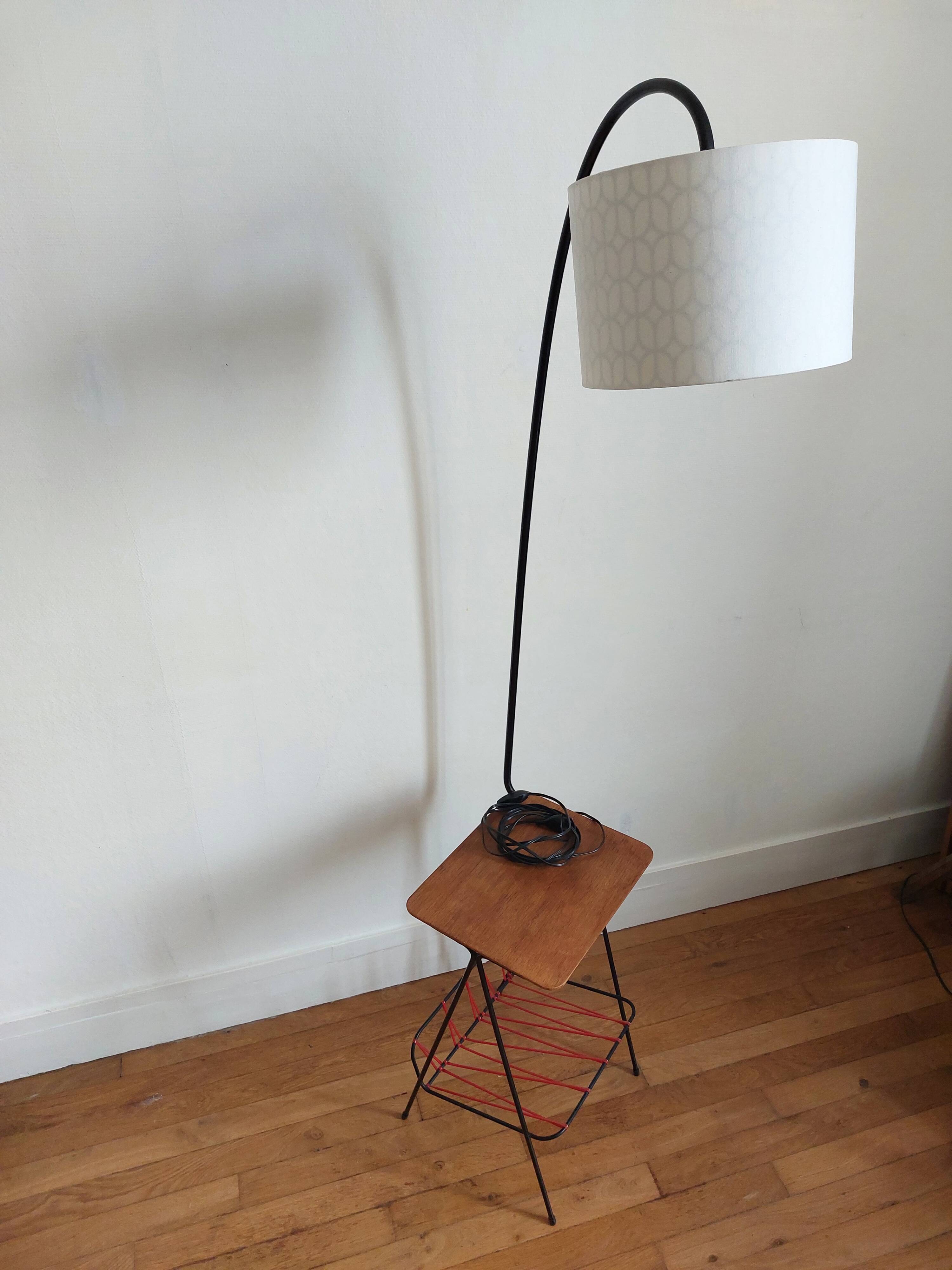Vintage magazine lamp