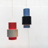 Mid-century metal pendant lights, set of 2