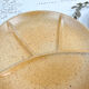 2 amber ceramic fondue plates made in france 1970