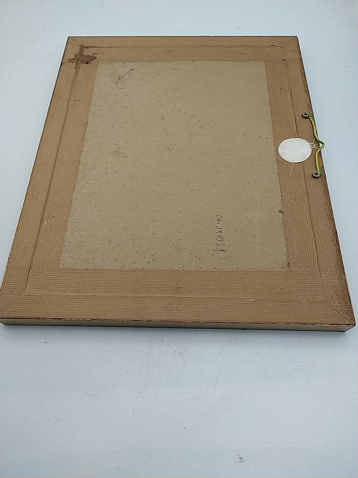 Original engraving of the port of Roscoff. Late 19th century.