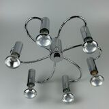 60s 70s Sputnik wall lamp or ceiling lamp by Cosack Leuchten Chrom