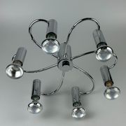 60s 70s Sputnik wall lamp or ceiling lamp by Cosack Leuchten Chrom