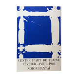 Simon Hantaï, Centre d'art de Flaine, 1984. Original poster in screen print (large format)