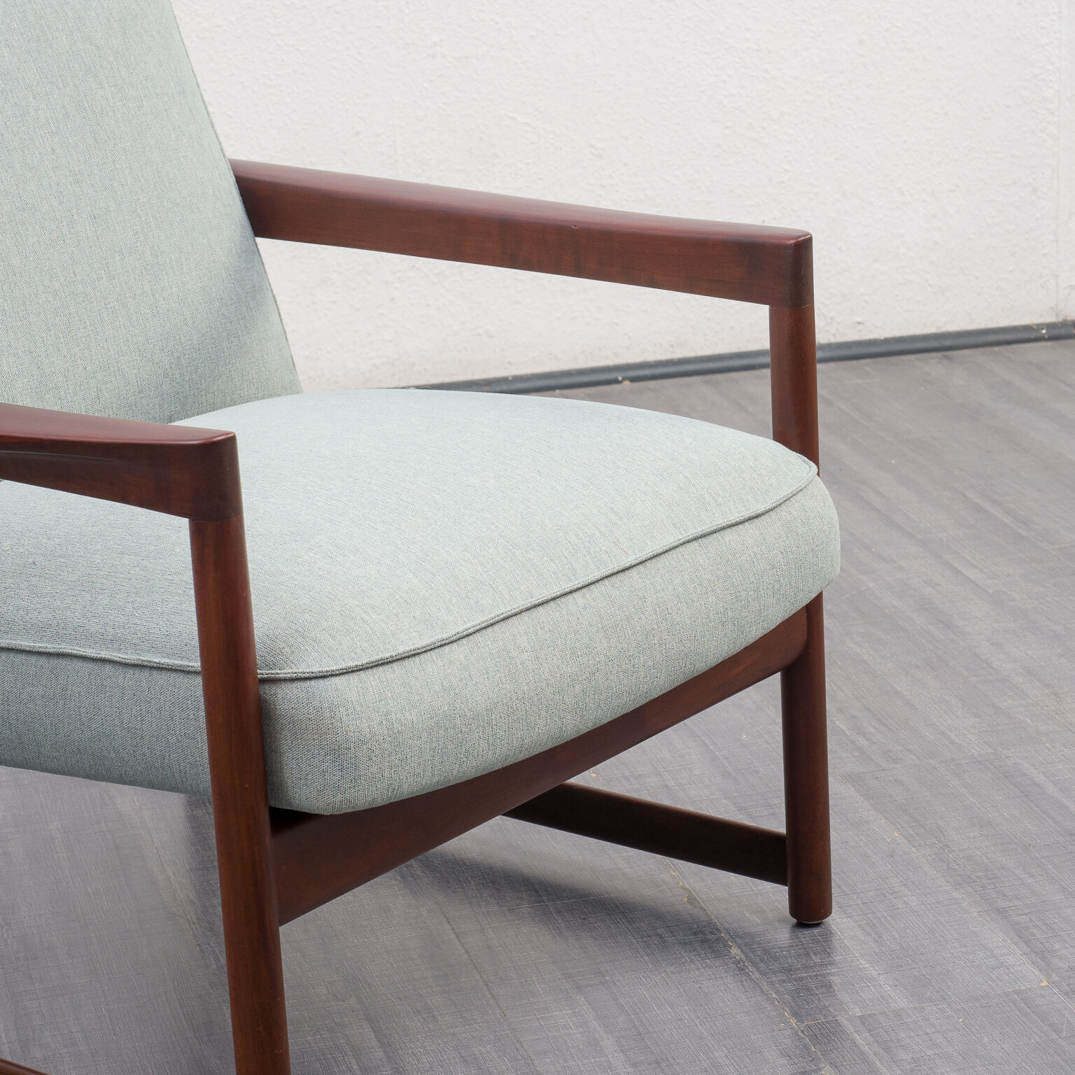 Pair of vintage armchair, cherry, restored