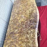 Curved dresser 3 drawers black patina Louis XV style