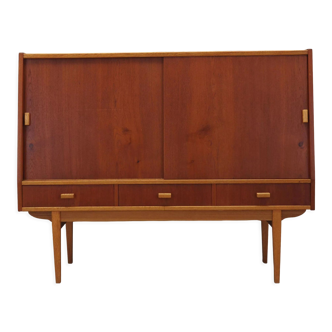 Teak highboard, Danish design, 1960s, production: Denmark