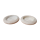 Travertine and glass bowls