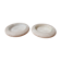 Travertine and glass bowls