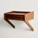 Floating bedside table in teak by Sigfred Omann for Ølholm Møbelfabrik