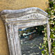 Napoleon III patinated trumeau mirror