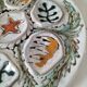Set of oyster plates MBFA Pornic model Penerff, 1960s-70s.
