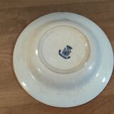 Hollow plate porcelain Gien Autumn flowers