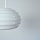 Verner Panton Opal Glass "New Wave" Pendant for Holmegaard, 1984