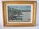 Old oil on cardboard of a marine and coastal landscape signed H. Walter.
