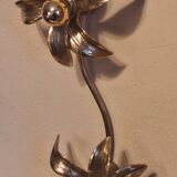 Brass organically shaped double wall or ceiling lights, 1970s