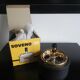 Black ashtray and gold gold gold metal with Soveno wheel