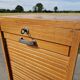 Art Deco filing cabinet with curtain 120 cm