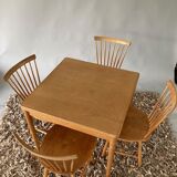 Dutch-1960s-dining-table and four chairs