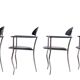 4 Italian Arrben 'Marilyn Stiletto' dining chairs 1970s