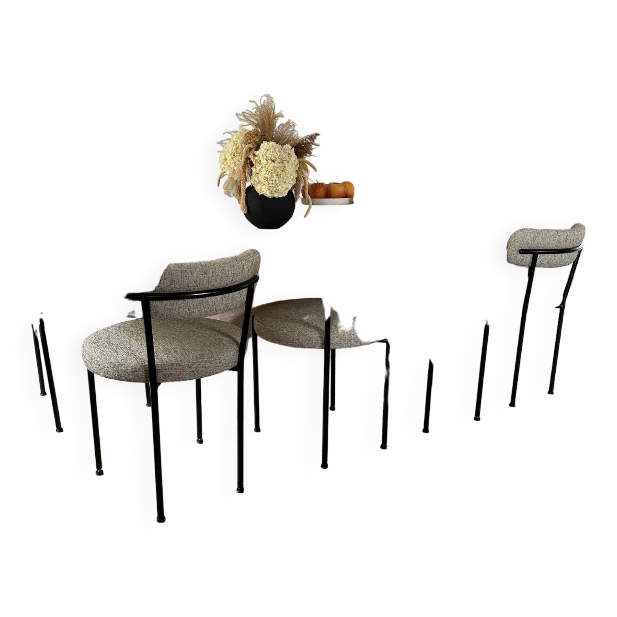 Travertine dining table