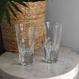 Faceted bistro glasses
