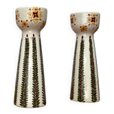 Vintage ceramic candle holders, 1970s, set of 2