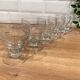 Set of 6 engraved wine glasses