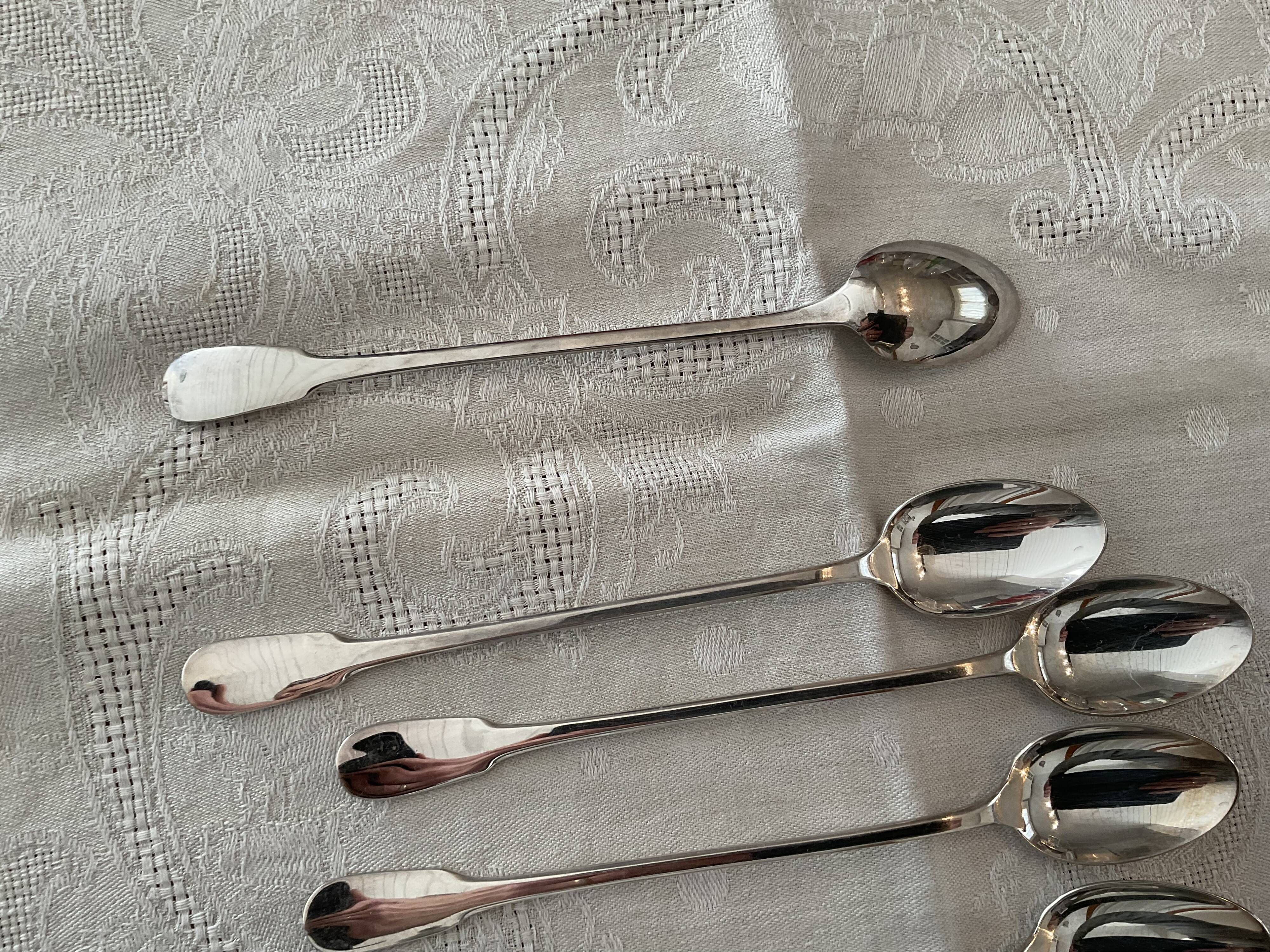 8 cocktail spoons by Christofle Vendôme model