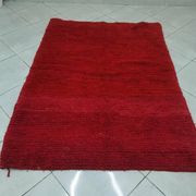 Tapis marocain rouge en laine 250cmx150cm