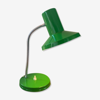 Green metal table lamp