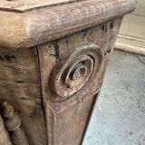 Corner cabinet in oak from the 18th century.