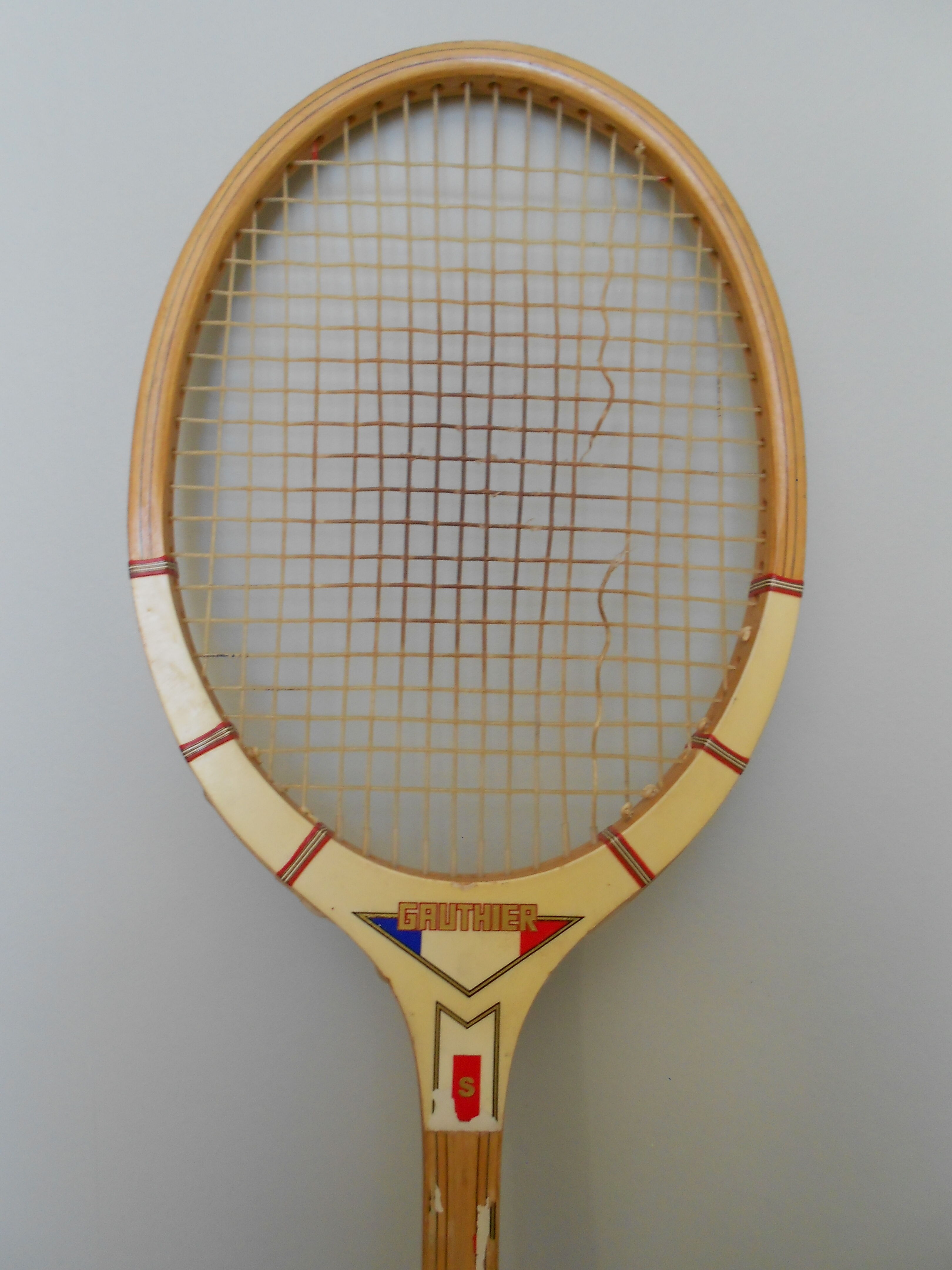 Wooden Gauthier tennis racket